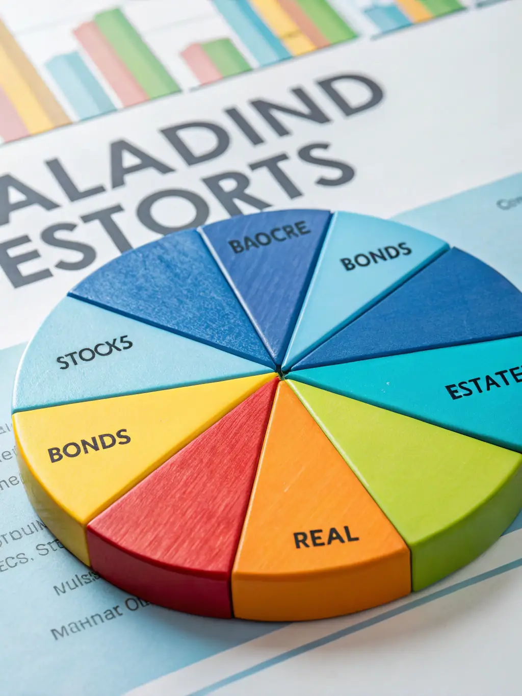 A diverse portfolio chart displaying various asset allocations, representing Vanquish Capital's holistic approach to investment management.